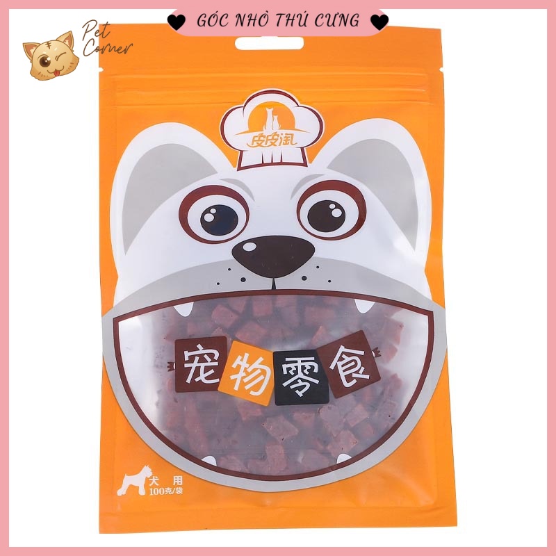 Snack thịt bò viên Taotaopet cho chó cưng (Gói 100g)