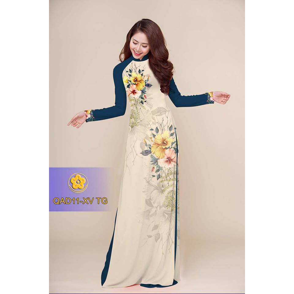 Vải Áo Dài Tằm Ý, Lụa Nhật  QAD11