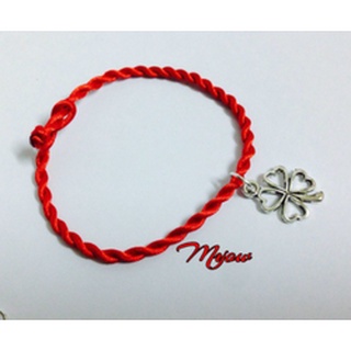 Vòng Tay Chỉ Đỏ May Mắn Mix Cỏ 4 Lá Siêu Đẹp Siêu Dễ Thương