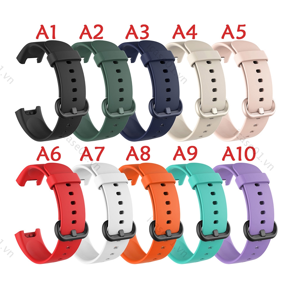 Dây Đeo Thay Thế Chất Liệu Silicon Màu Trơn Dành Cho Xiaomi Mi Watch Lite