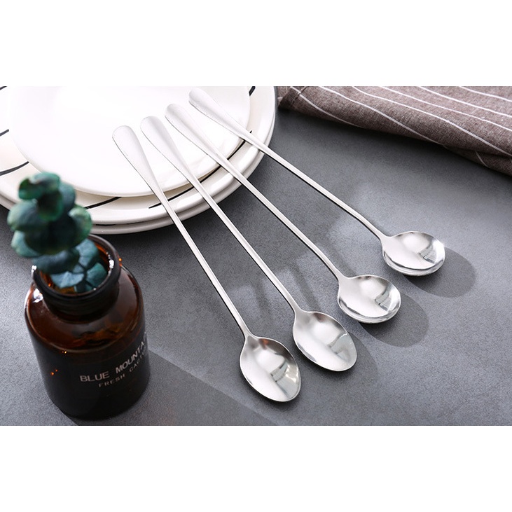 Thìa Inox Cán Dài, Thìa cafe - Muỗng inox cán dài, muỗng cafe inox 304 cao cấp