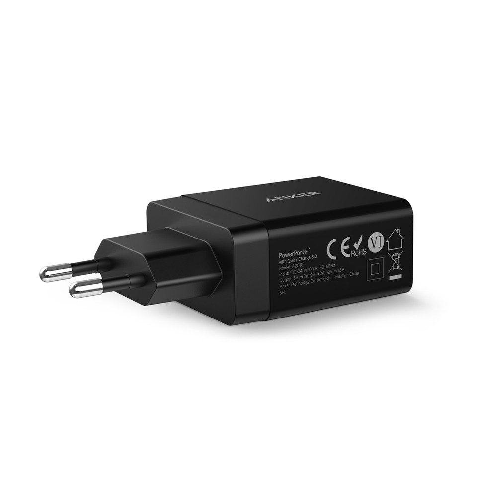 Sạc Anker 1 Cổng 18w, Quick Charge 3.0 (có PowerIQ) - [PowerPort+ 1] - A2013