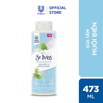 Sữa Tắm ST.ives 473ml - 650ml Hương Cam Chanh I Yến Mạch & Bơ Hạt Mỡ I Muối Biển