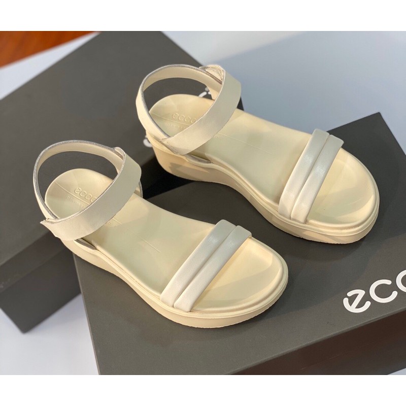 Sandal nữ da thật cao cấp thương hiệu Ecco 2021 thiết kế đơn giản và thời trang