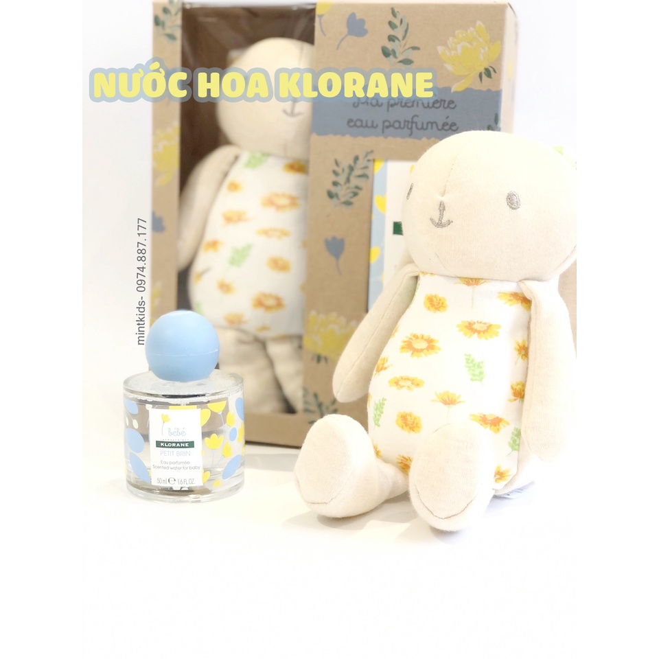 (Tặng kèm gấu bông) Nước Hoa Klorane Bebe 50ml Cho Bé