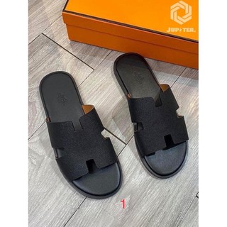 [SALE HOT] Dép Hm, Dép Nam, Dép Lê Hm Đế Gỗ Da Miếng Hàng Có Sẵn.