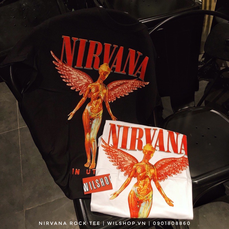 ÁO NIRVANA IN UTERO - ROCK BAND TEE - ÁO THUN ÁO PHÔNG NHẠC ROCK UNISEX