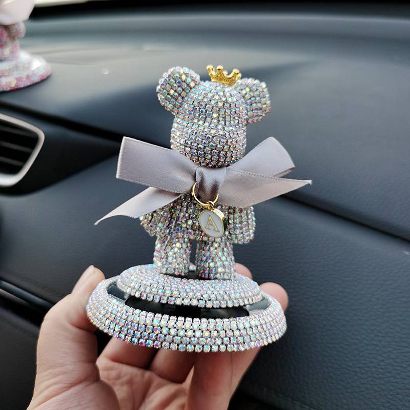 Gấu Gloomy Bear Đính Đá Trang Trí Taplo Ô Tô, Sáp Thơm Ô Tô Dành Cho Phái Đẹp