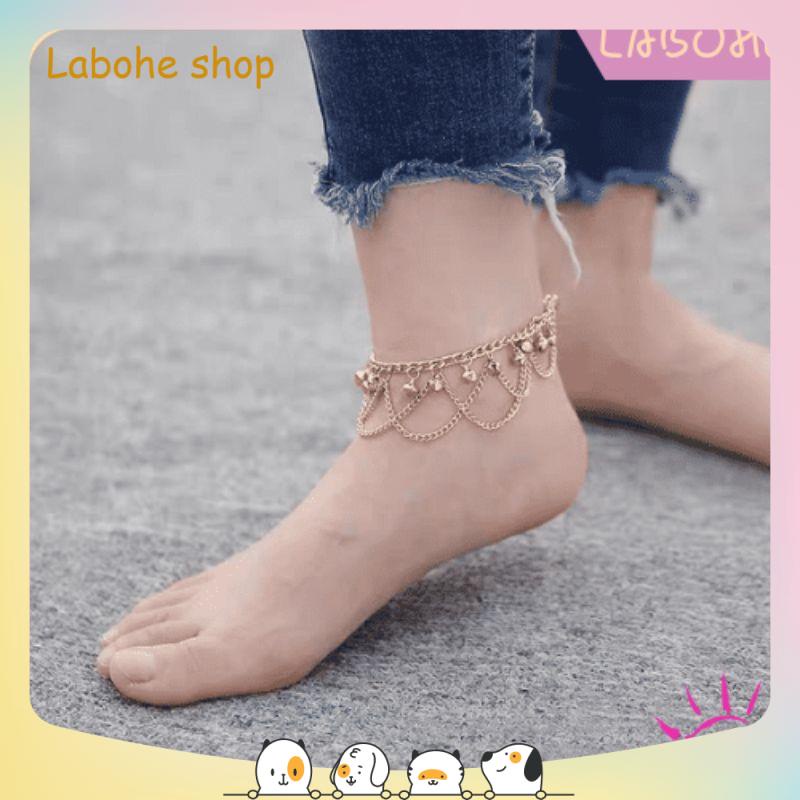 Lắc đeo chân phong cách Boho cá tính