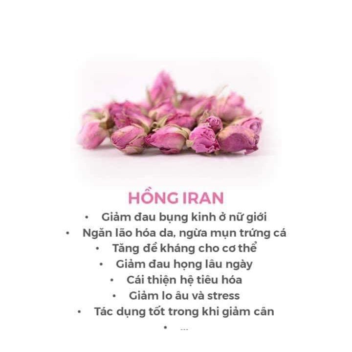 Hộp 100g nụ hồng khô Iran Rose Bud cao cấp chính hãng