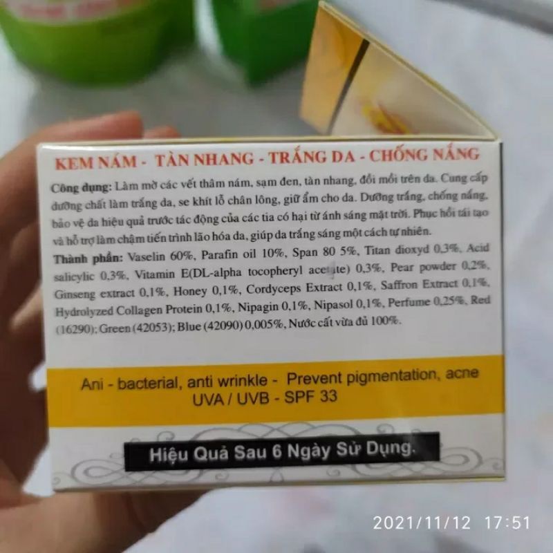 🌷 KEM LINH CHI THÚY NGA NÁM - TÀN NHANG - TRẮNG DA - CHỐNG NẮNG