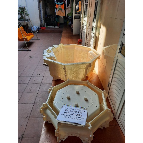 Khuôn đúc chậu bát giác 1m và khuôn chân