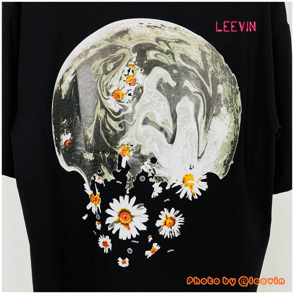 Áo thun MOON DAISY BRO Mặt Trăng Hoa Cúc UNISEX OUTFITS Form rộng dài [TE-BA01] Leevin Store | BigBuy360 - bigbuy360.vn