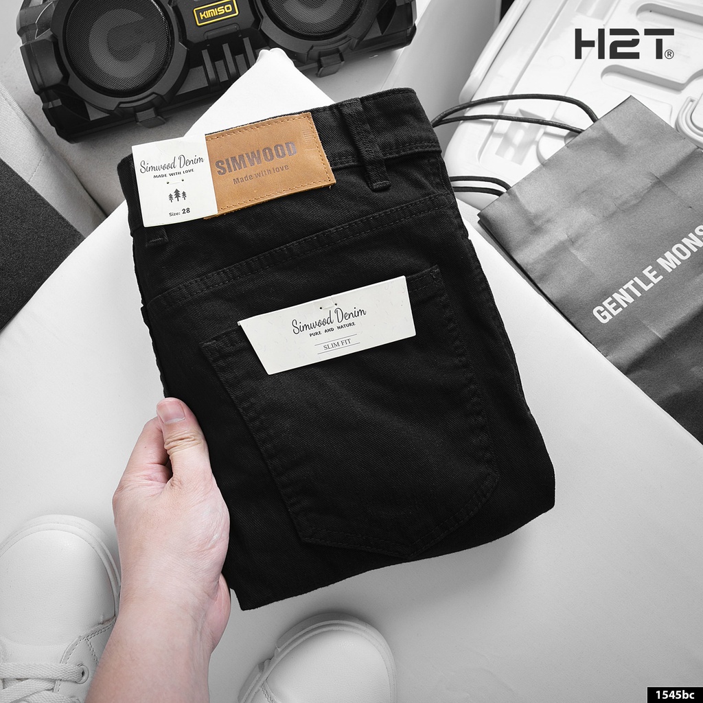 Quần Jeans Nam H2T  Simwood Denim kiểu dáng Slimfit Ôm Chân, Chất Vải Co Giãn Nhẹ Thoải Mái 1545