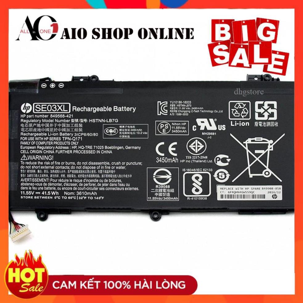 ⚡ Pin laptop HP Pavilion 14AL, 14-AL, SE03XL, HSTNN-LB7G