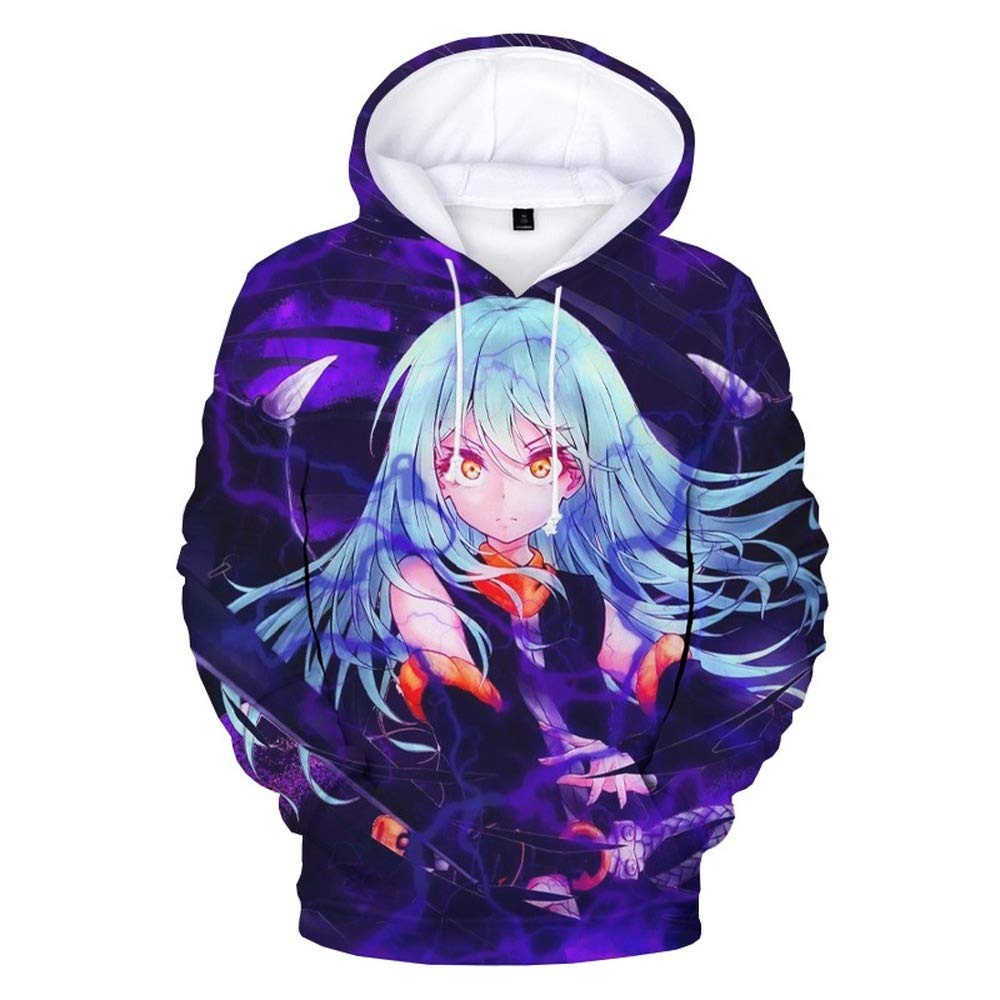 Áo hoodie in hình Rimuru Tempest trong anime Về chuyện tôi chuyển sinh thành Slime 3d in thời trang 2022