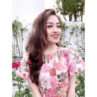 Váy hoa voan lụa