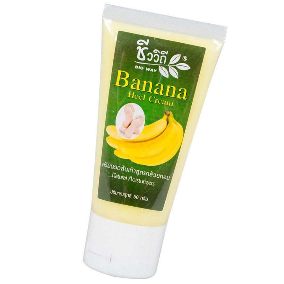 01 Tuýp Kem Chuối BIO WAY Banana Heel Nứt Gót Chân 50gram Thái Lan