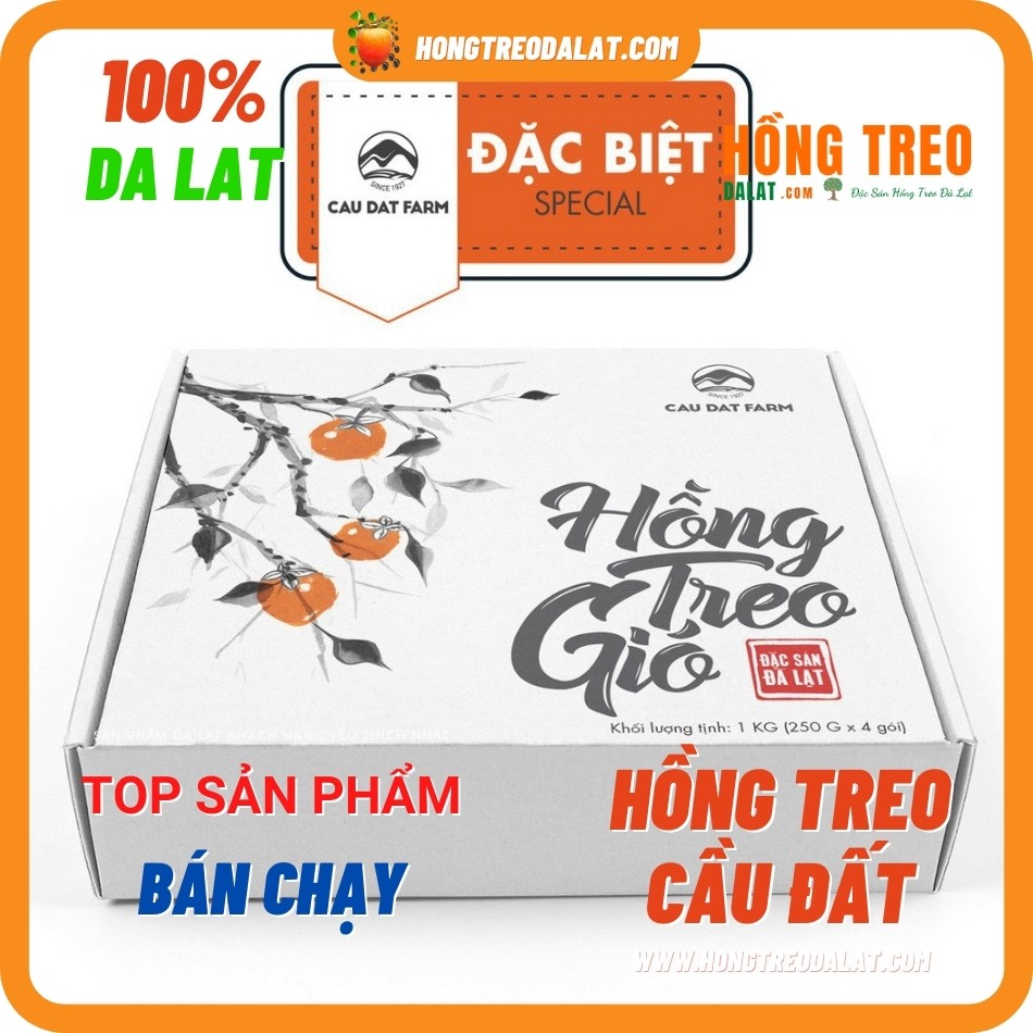 Hồng Treo Gió Cầu Đất Loại 500Gram tại Cầu Đất Farm | BigBuy360 - bigbuy360.vn