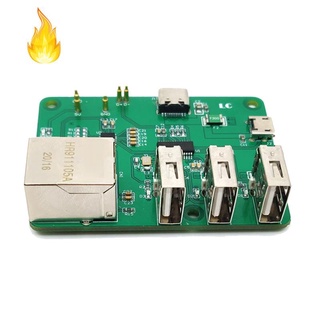 Bảng mạch mở rộng usb sang ethernet cho raspberry pi zero hub 3 usb 10/100mbps