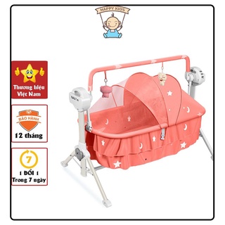 Nôi Trẻ Em Tự Rung BIBON an toàn. Cũi diện cho bé thương hiệu Việt Nam giúp phát triển trí tuệ bé - Bảo hàng 1 năm.