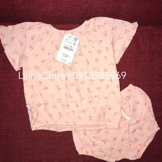 Set áo + quần zara thô đũi cho bé gái