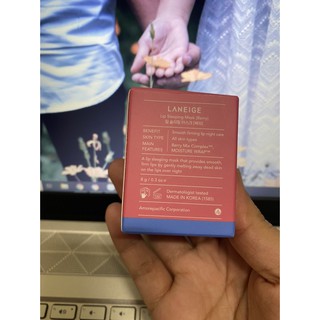 Mặt nạ ngủ cho môi Berry