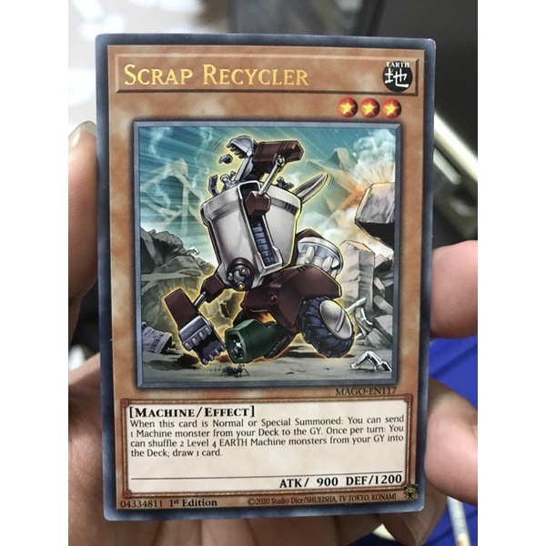Thẻ bài Yugioh Scrap Recycler - Gold Letter Rare