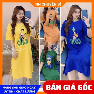 ẢNH THẬT ⚡ TP95 ⚡ ĐẦM HOẠT HÌNH - ĐẦM COTTON IN HÌNH - ĐẦM SUÔNG - ĐẦM NỮ - ĐẦM PHOM RỘNG