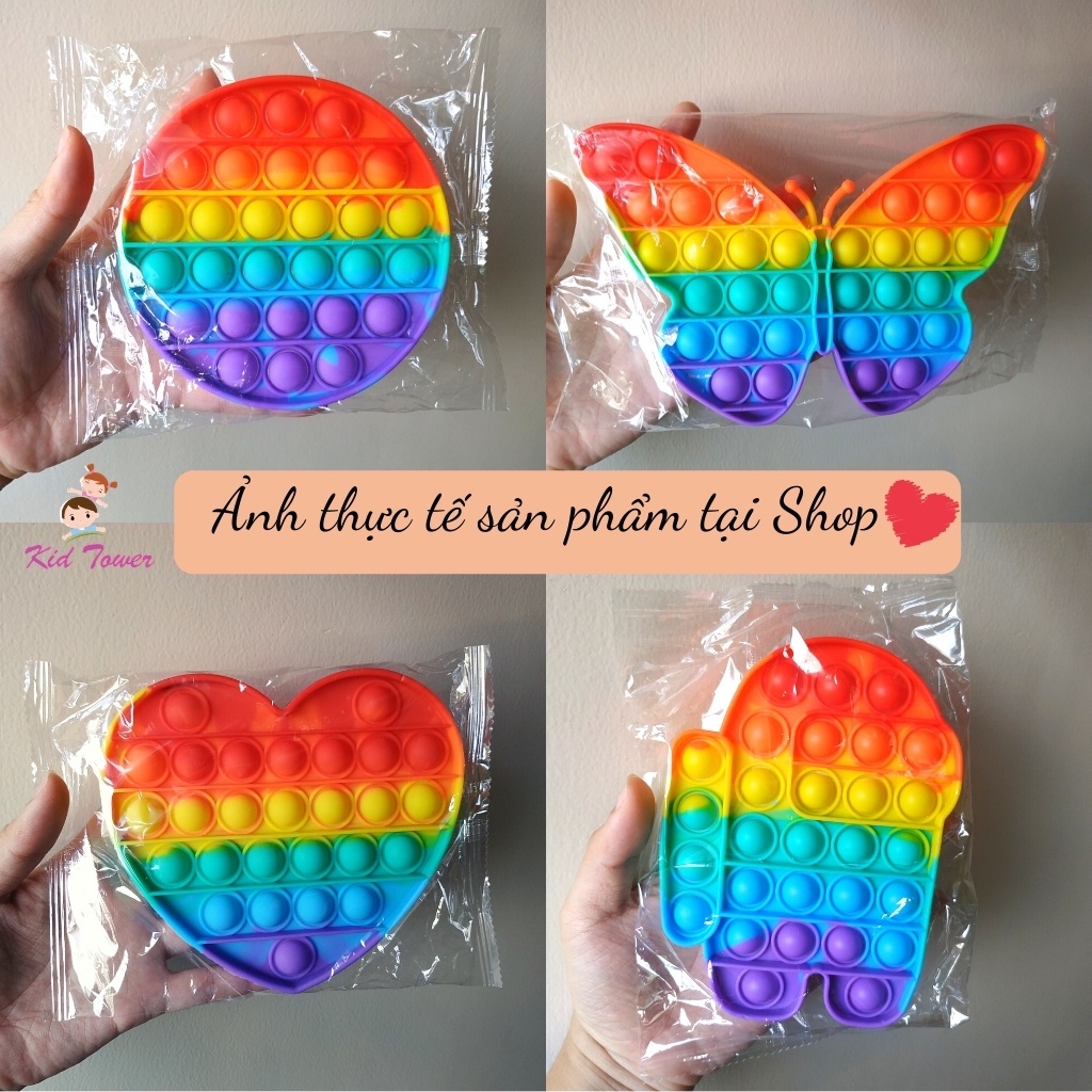 Pop it loại dày đẹp hàng loại 1 màu sắc tươi sáng cực bền