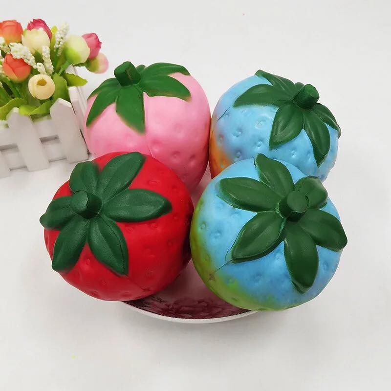 Quả dâu tây squishy đồ bóp mềm -nhiều màu