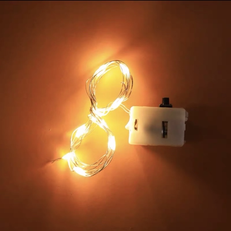 Đèn led 3 chế độ nháy 1m 2m 3m trang trí, đèn đom đóm fairylight SG.DECOR chụp hình, trang trí hộp quà chill