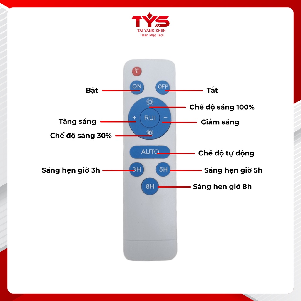 Đèn Năng Lượng Mặt Trời Sân Vườn 600W 500W 400W 300W, Chíp LED 5054 Chính Hãng GD, Chống Nước IP68 - Đèn Năng Lượng GD