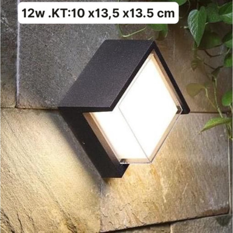 đèn trang trí tường Đèn gắn tường ngoài trời LED chống nước cao cấp LED trang trí hiên nhà, sân vườn 12w