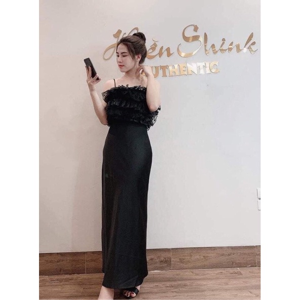 Maxi lụa Zara newtag sz S