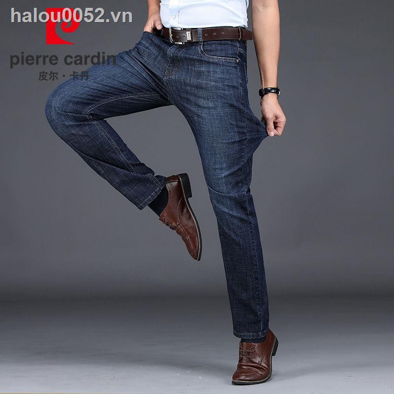 PIERRE CARDIN Quần Jeans Dài Lưng Cao Phong Cách Công Sở Thời Trang Cho Nam