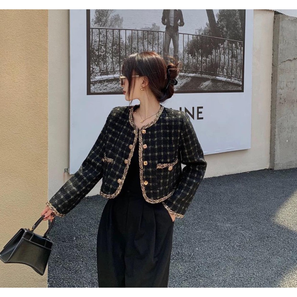 ÁO DẠ PHỐI VIỀN DÁNG NGẮN ( mẫu mới) | BigBuy360 - bigbuy360.vn