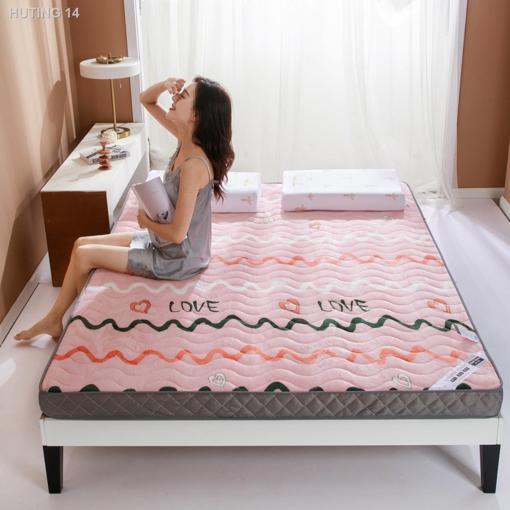 HINGNệm Simmons dày hơn 1,5 m giường đơn ngủ tập thể tatami 1,8 có gấp đôi