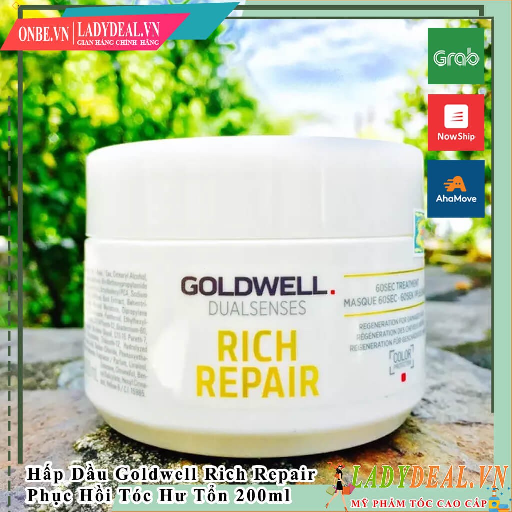 Hấp Dầu Phục Hồi Tóc Hư Tổn Goldwell Dualsenses Rich Repair 200ml | Ladydeal.vn