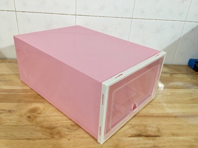 HỘP ĐỰNG GIÀY TRONG SUỐT CHỊU LỰC TỐT SIZE ĐẠI 33*24*14CM