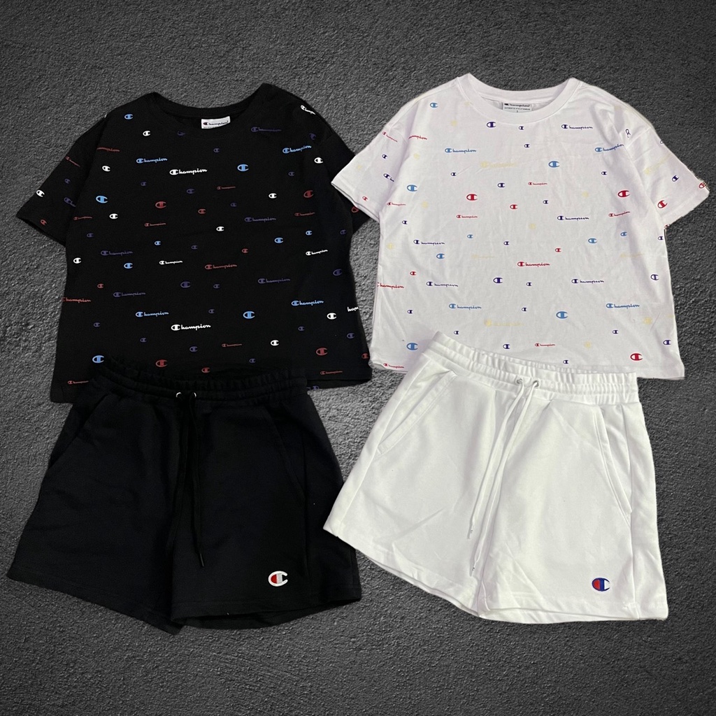 Bộ cộc tay 100% cotton Champion Nữ từ 45-65kg