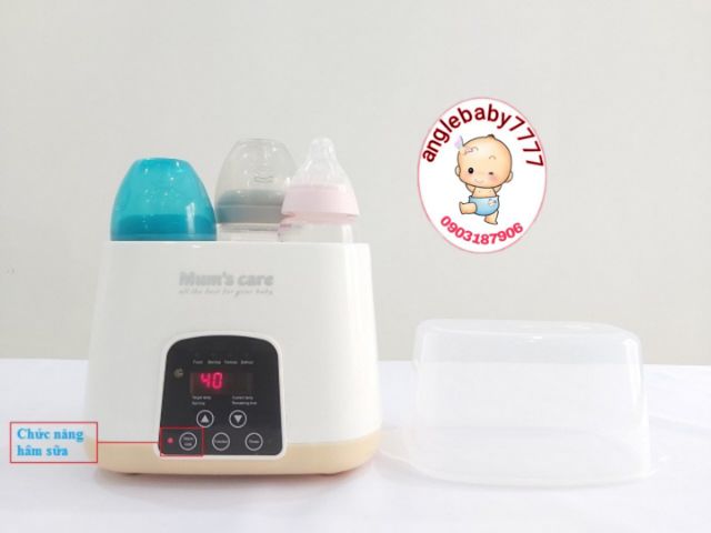 [ROMOTE ĐIỀU KHIỂN TỪ XA] Máy hâm sữa tiệt trùng đa năng MUM'S CARE 7 in 1