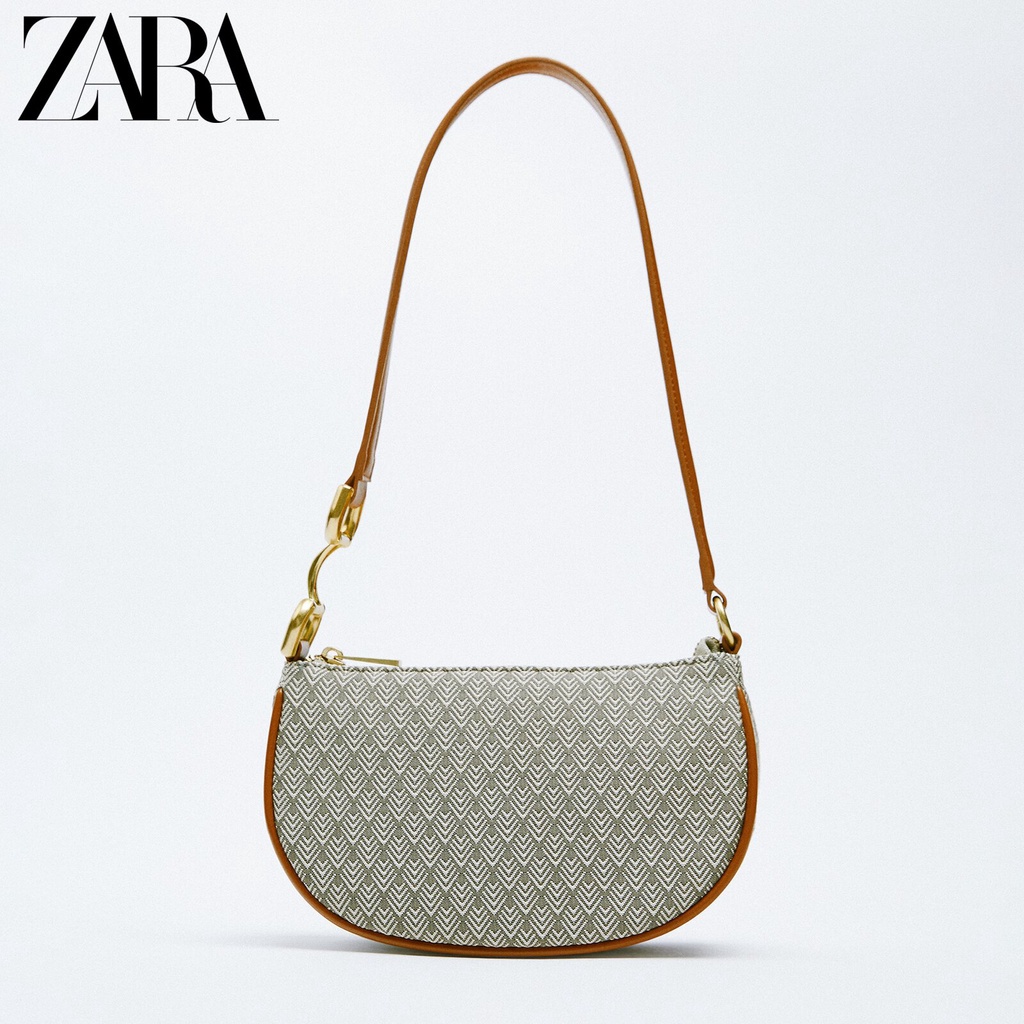 Túi Xách ZARA Mini Đeo Vai / Đeo Dưới Cánh Tay Hình Bán Nguyệt Dễ Thương Cho Nữ 16006910202