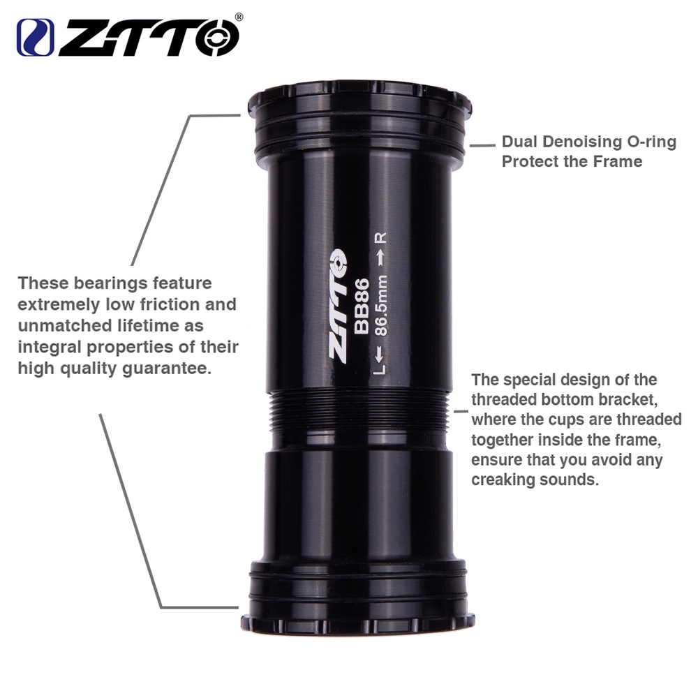 Ổ khóa trục ZTTO bằng gốm cho xe đạp leo núi BB86 24mm BB92 BB90