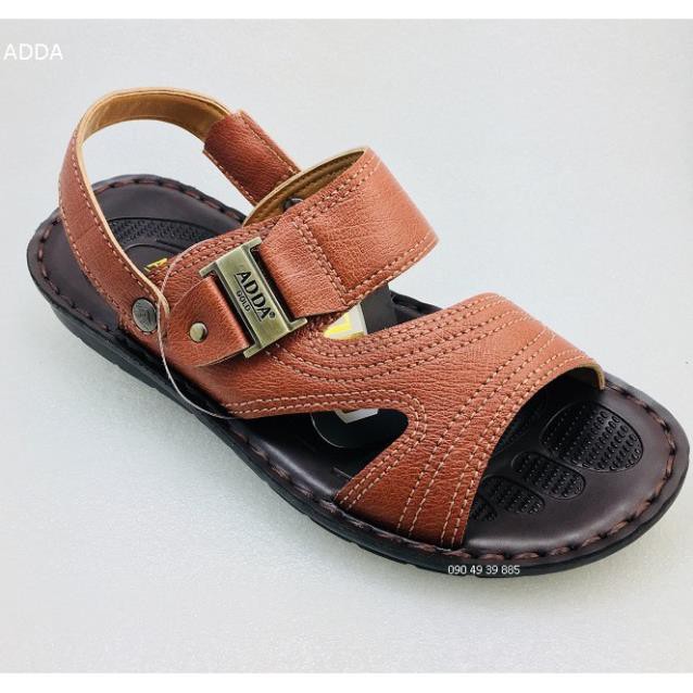 Giày sandal Thái Lan nam da ADDA P1C01 - vàng ,đen,nâu -b11