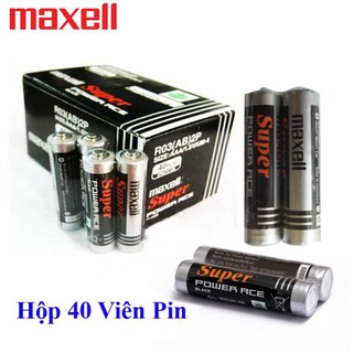 Hộp 40 viên pin tiểu aaa maxell super 1.5v
