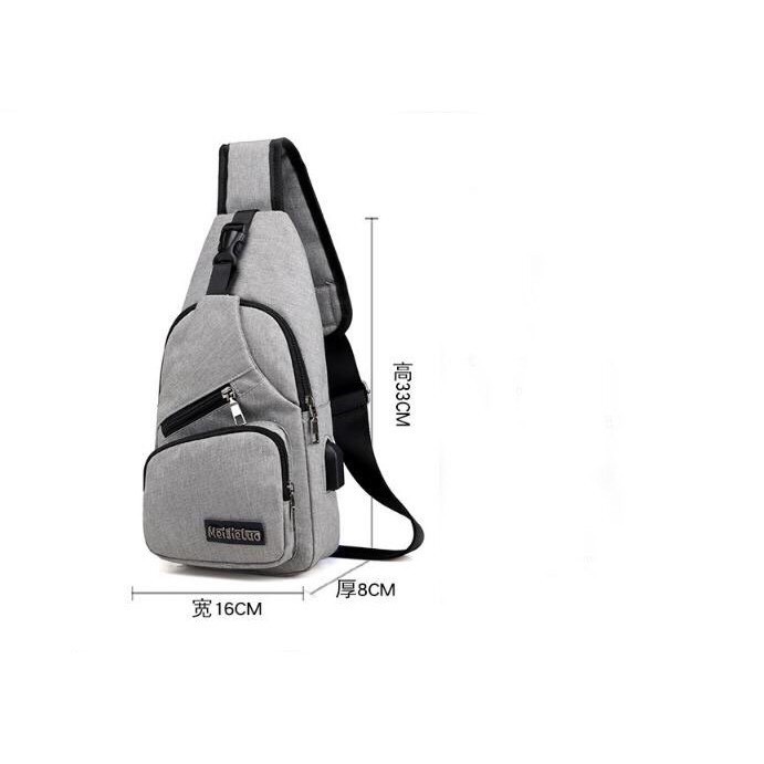 ❤️FREESHIP❤️ Túi Đeo Chéo Uniex Có Cổng Sạc USB -Tặng Thắt Lưng Da Cao Cấp - unisex.shopp | BigBuy360 - bigbuy360.vn