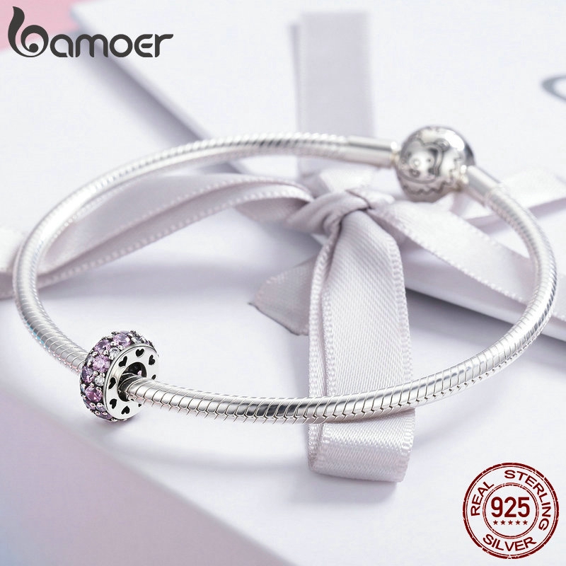 Hạt charm BAMOER SCC635 Bạc 925 dùng làm trang sức DIY dành cho nữ