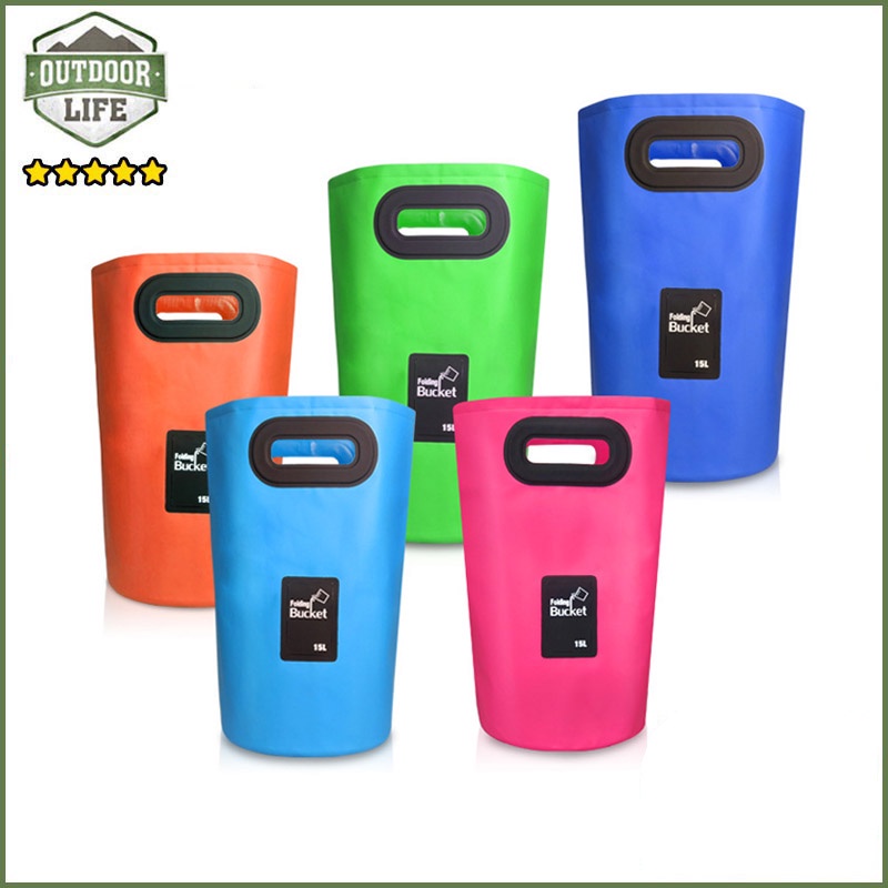 Xô đựng nước gấp gọn - dạng TAY CẦM - Dung tích 15-20 L