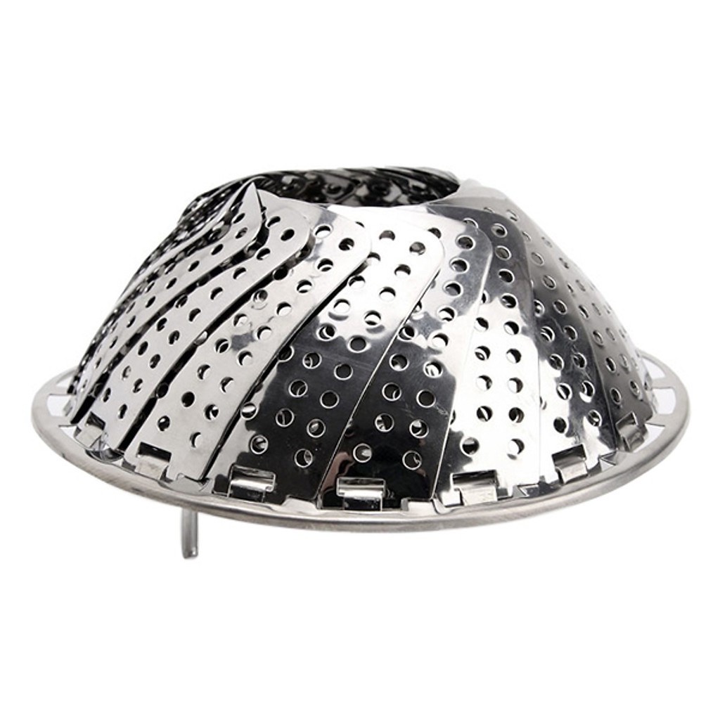 RỔ HẤP 3 CHÂN XẾP GỌN DÙNG ĐỂ HẤP ĐỒ ĂN HÂM NÓNG ĐỒ ĂN - XỬNG HẤP INOX XẾP GỌN ĐA NĂNG